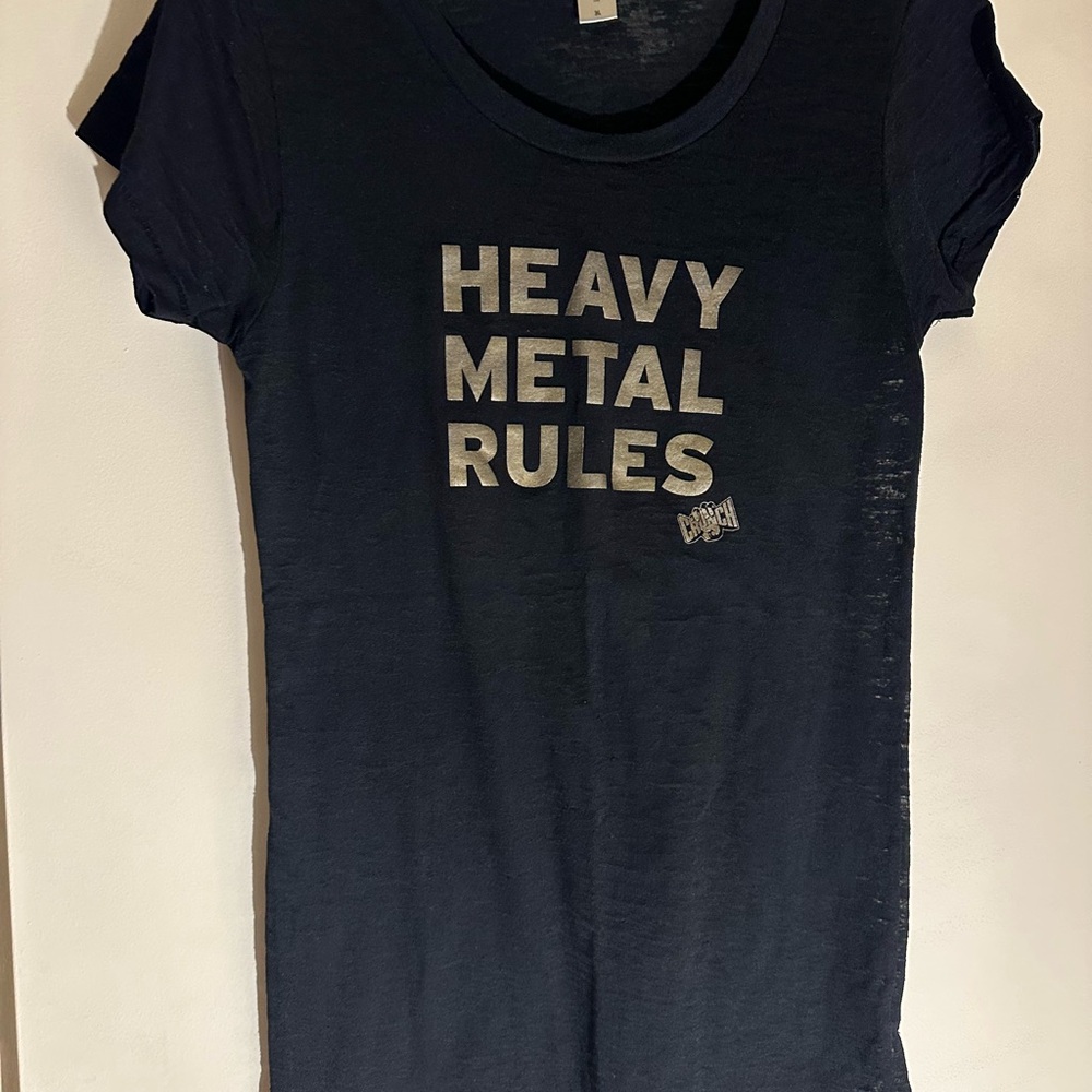 Heavy Metal Rules Black Tee